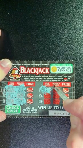 Will I get love from this VA Blackjack scratch off? ❤️