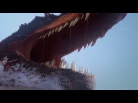 Object show characters reaction to Torvosauruses loud scary roar