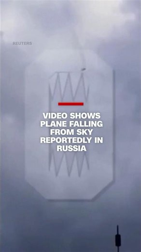 Video shows plane falling from sky reportedly in Russia
