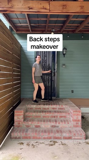 DIY Home Renovation: Back Steps Makeover and Porch Decor Ideas