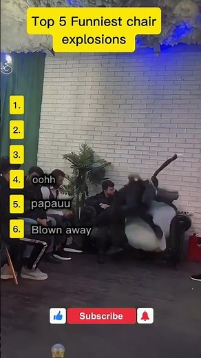 Top 6 chair explosions that almost got people hospitalized #shorts #top5