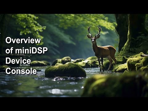 miniDSP Device Console - User Interface Overview