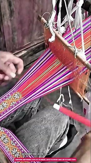Traditional Hand Weaving Loom Tool for Making 3 Meter Decorative Fabric and Patterned Straps