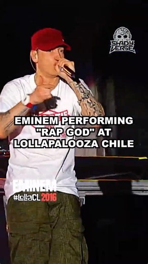 Eminem - Rap God (Live at Lollapalooza Chile in 2016)