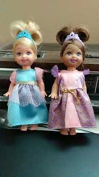 2007 Barbie the Island Princess blond and brunette princess Kelly dolls