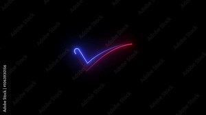 Result Complete, Vote Checked. Check Mark Icon. Animation check mark icon. Yes tick. Correct check mark symbol. Yes sign.