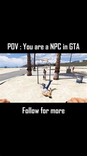 GTA 5 Deaths Through NPC Eyes #gta5 #gtav #gaming #npc #fyp