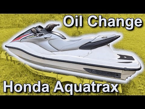 Changing oil on a Honda Aquatrax (F-12, R-12 and Turbo "X" Models too)