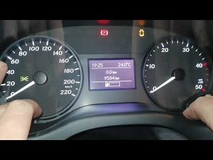 How to reset the service in the Mercedes Vito van?