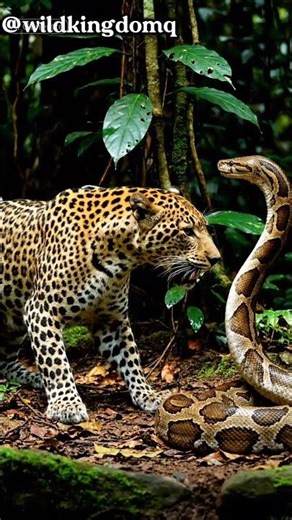 leopard vs python #wildlife #shortvideo #animals #nature #viralvideo #viral