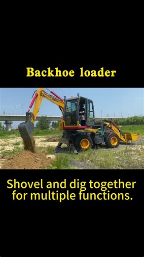 Multi-functional backhoe loader #loaders #automobile #bachoeloader #miniloader
