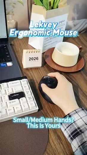 Small Hands, Big Comfort | Lekvey Vertical Mouse #USA #Lekvey #SmallHands #WirelessMouse #Ergonomics