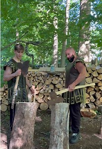 Spartans Split Wood: Epic Wood-Splitting Collab with Gino Klemm