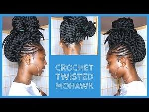 crochet braids mohawk with pre-twisted hair