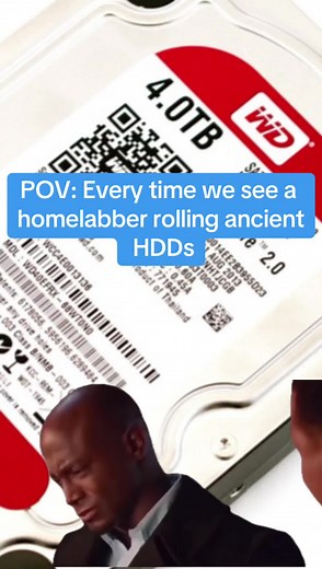 They never tell you when starting a homelab that the storage is the expensive part. #homelab #storage #computers