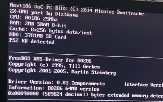 自制全中国首款FPGA单芯片PC-XT 运行planet x3