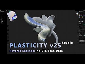 Reverse Engineering STL Scan Data in Plasticity | Showing the principle in Plasticity 2025 beta
