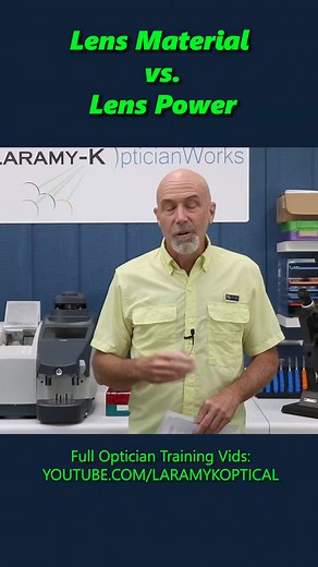 Lens Matierial vs. Lens Power #optician #optical #laramyk #opticianworks #opticiantraining #abo #abocertification #lens #lensmatierial #lenspower | Laramy-K OpticianWorks | Facebook