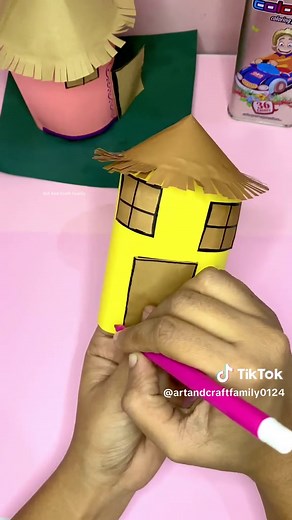 Easy DIY Origami Paper Hut for School Projects