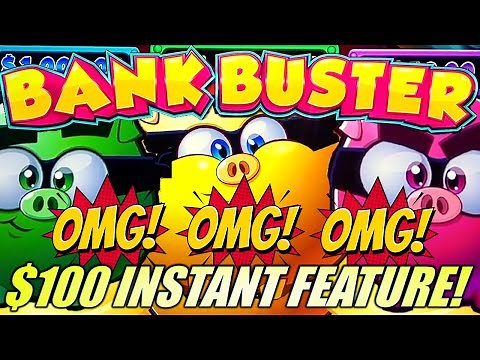 ALBERT GOES WILD! $100 BONUS BUYS! TRIPLE POP! 😜 BANK BUSTER Slot Machine (ARISTOCRAT GAMING)