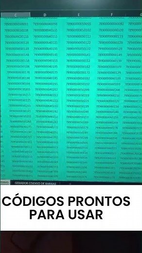 COMO GERAR CODIGOS DE BARRAS ( link na descrição )