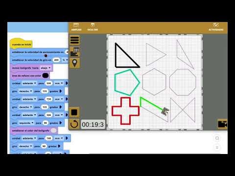 pintado de figuras con VexCode