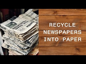 #DIY #RECYCLE #NEWSPAPERA RECYCLE NEWSPAPER INTO PAPER || DIY || ARTRICA