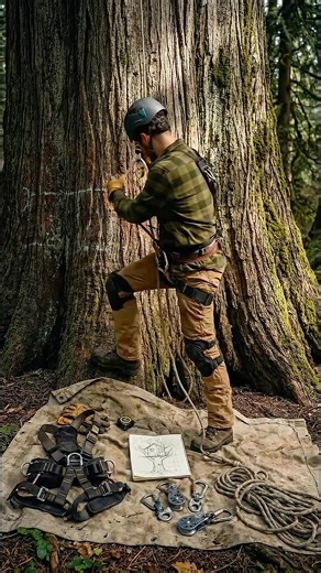 He Built an Epic Cabin IN A TREE! 🤯 (AI) | Camping Escape Studio