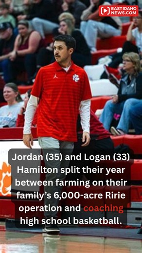 Ririe brothers Jordan Hamilton, 35, and Logan Hamilton, 33, farm 6,000 acres of crops in the summer and coach high school basketball in the winter, leading the Ririe Bulldogs and Madison Bobcats. Article by Rett Nelson #EastIdahoNews #EastIdahoSports | East Idaho News