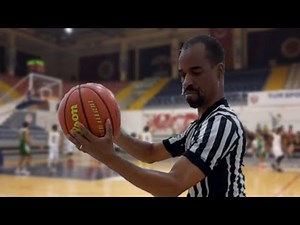 Referee saved me from basketball (Referee catches basketball meme)