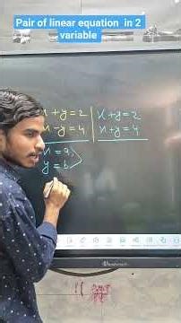 Consistent vs Inconsistent Equations in 30sec #LinearEquations#Class10Maths #MathTricks#viralvideo