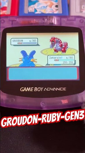 Legendary Groudon in Pokemon Ruby last night
