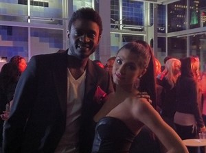 Kristina Maria et Corneille sur le tournage de Co-Pilot - Hollywoodpq.com