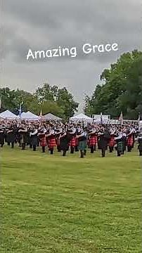 Massed Bagpipes and Drums: Amazing Grace #bagpipes #scottish #amazinggrace