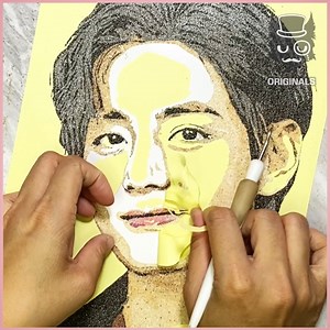 5.3M views · 10K reactions | BTS V Kim Taehyung Sand Art ! 﫰 | Simple | Facebook