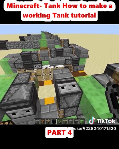 Minecraft Tank Tutorial: Build Your Own Working Tank