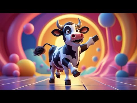 The Dancing Cow | Funny Animal Rhyme for Kids | Rhyme Land