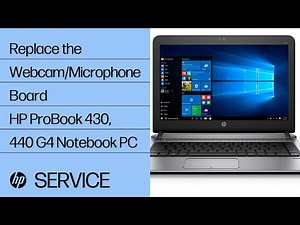 Replace the Webcam/Microphone Board | HP ProBook 430, 440 G4 Notebook PC | HP