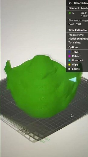 3D Printed Oni Mask 2 from Maker World by 3DomSculpts #3dprinting #3dprint #onimask #cosplay #rd3d