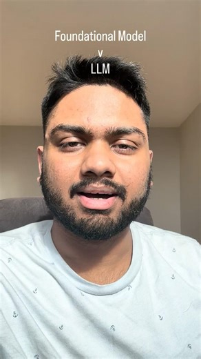 Foundational Model vs LLM #foundationalmodel #llm #aiengineering #artificialintelligence