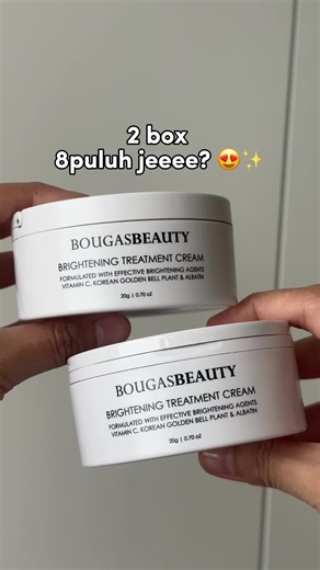Pudarkan Jeragat dengan Brightening Treatment Cream Bougas