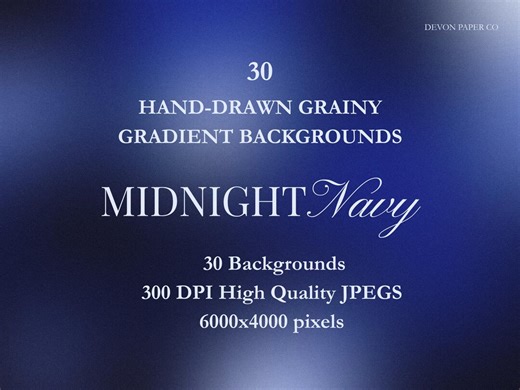 30 Navy Blue Grainy Blur Backgrounds — Midnight Navy | Hand Painted Digital Download - Etsy