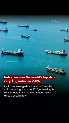 India becomes the world’s top ship recycling nation in 2025 #shorts
