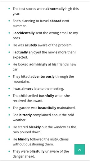 Adverbs#example sentences#grammar#english#shorts.