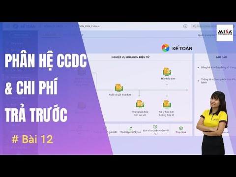 Bài 12: Phân hệ Công cụ dụng cụ và Chi phí trả trước | AMIS Kế toán