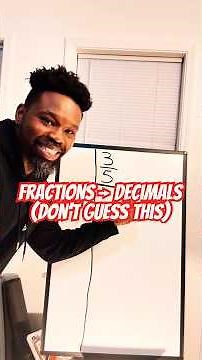 Fractions to Decimals Using Place Value (Part 2: 3/5 = ?)