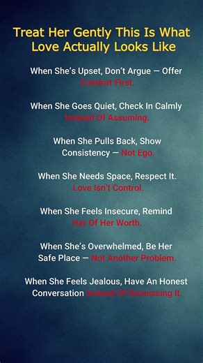 Treat Her Gently This is what Love Actually Looks Like....#psychology