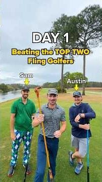 DAY 1 trying to beat the TOP 2 Fling Golfers…👀🤯