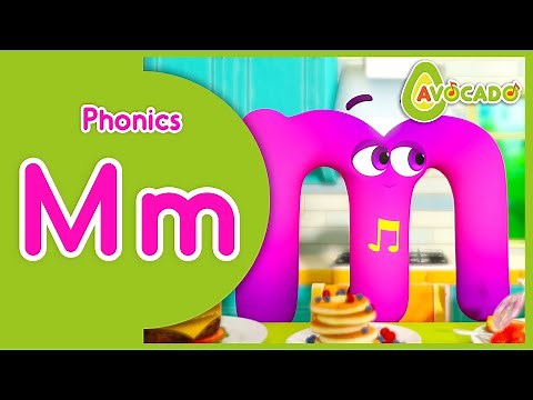Learning Alphabet M - Letter M | Phonics For Kids | abc animation | AVOCADO abc