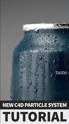 tutorial preview, condensation droplets using C4D's new particle system